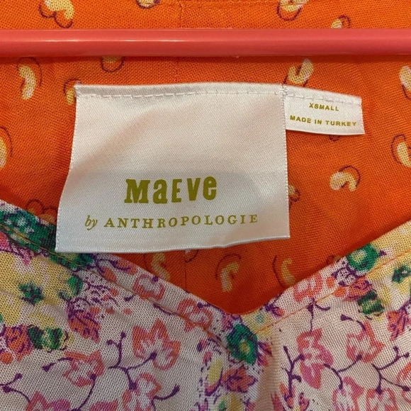 Maeve Tops Anthropologie Ceresco Peasant Blouse By Maeve - Picture 2 of 6